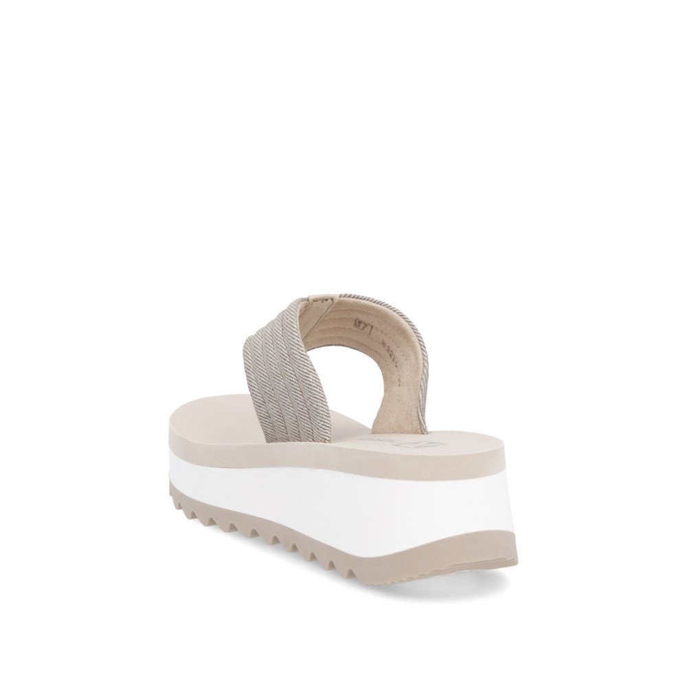 detail Dámské žabky RIEKER W3054-60 béžová S5