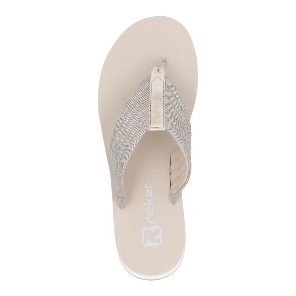 detail Dámské žabky RIEKER W3054-60 béžová S5