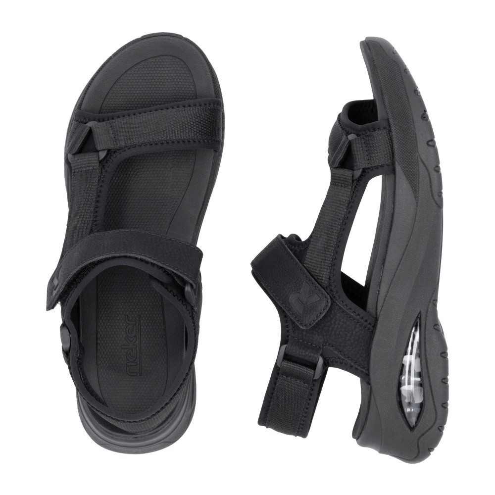 detail Dámské sandály RIEKER W3151-00 černá S5