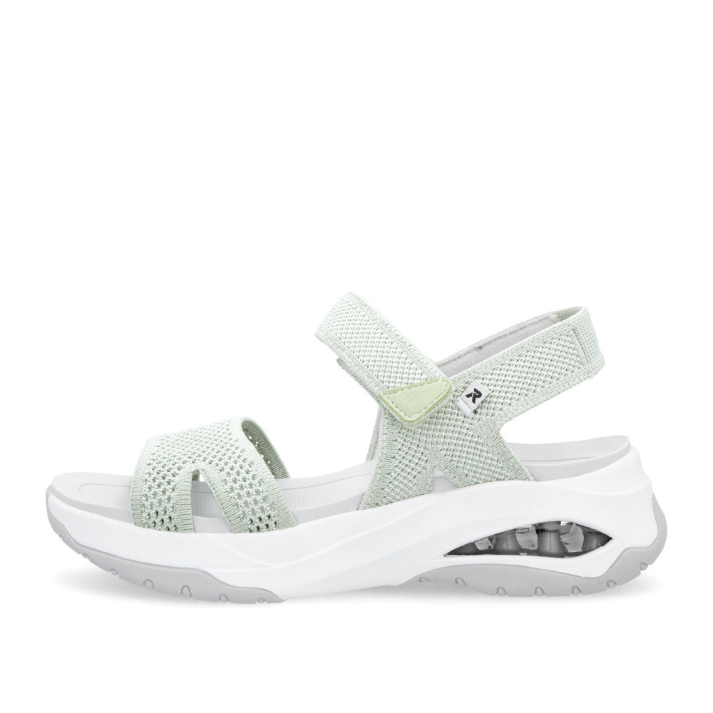 detail Dámské sandály RIEKER W3152-52 zelená S5