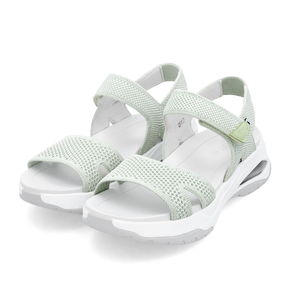 detail Dámské sandály RIEKER W3152-52 zelená S5