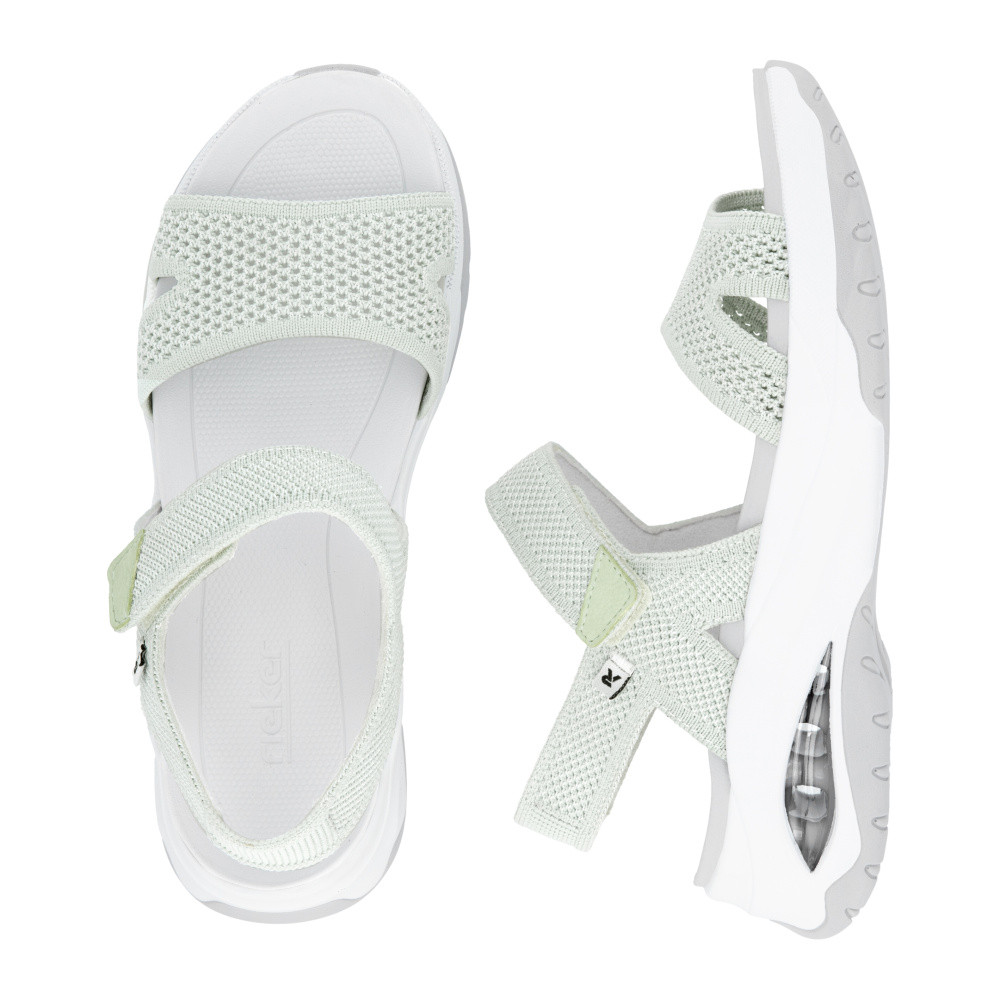 detail Dámské sandály RIEKER W3152-52 zelená S5