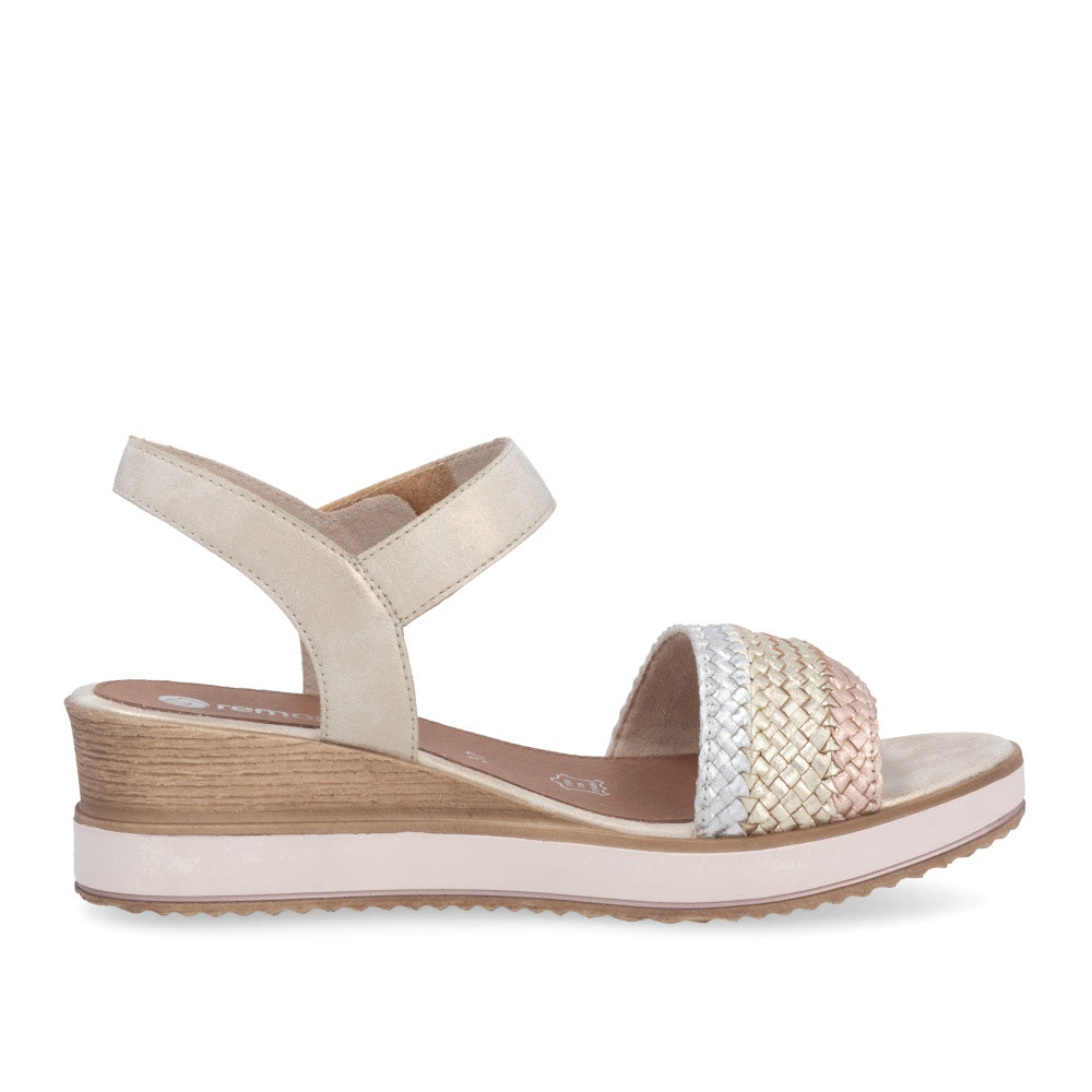 detail Dámské sandály REMONTE D6465-90 zlatá S5