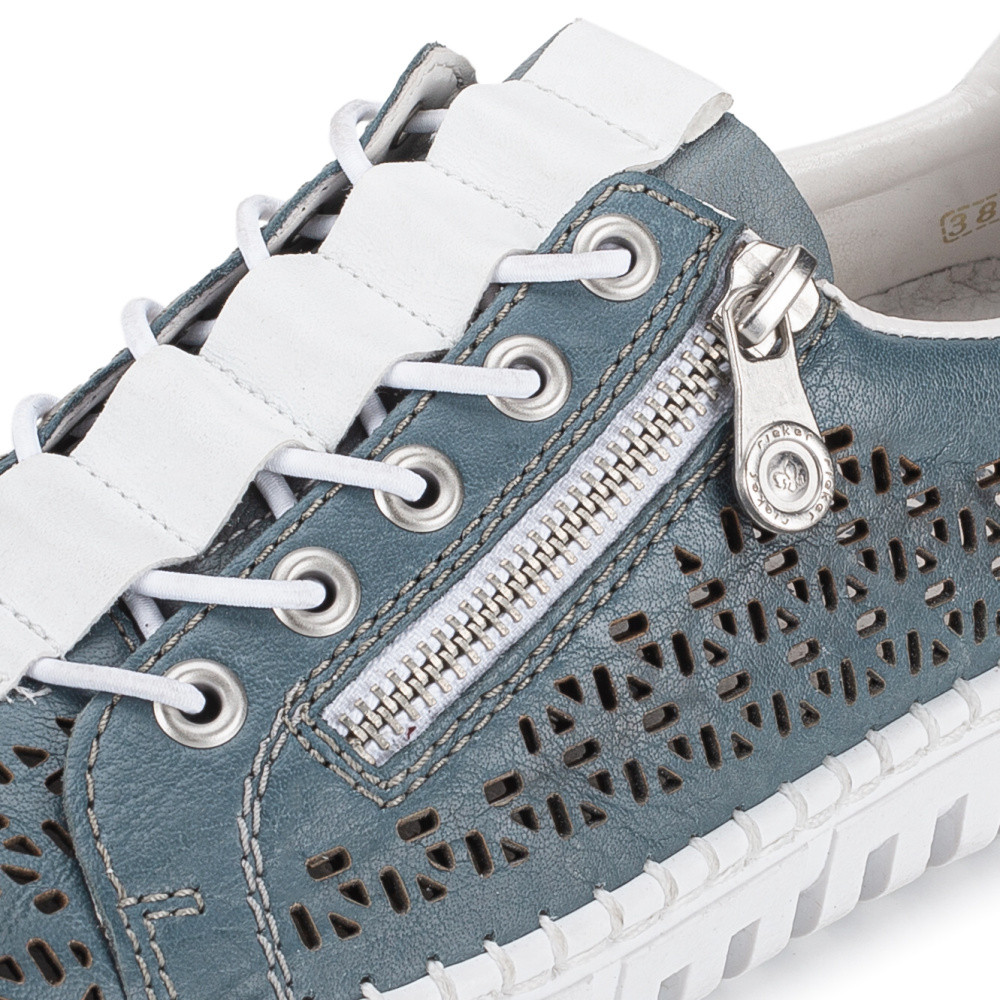 detail Dámské polobotky RIEKER M2357-13 modrá S5