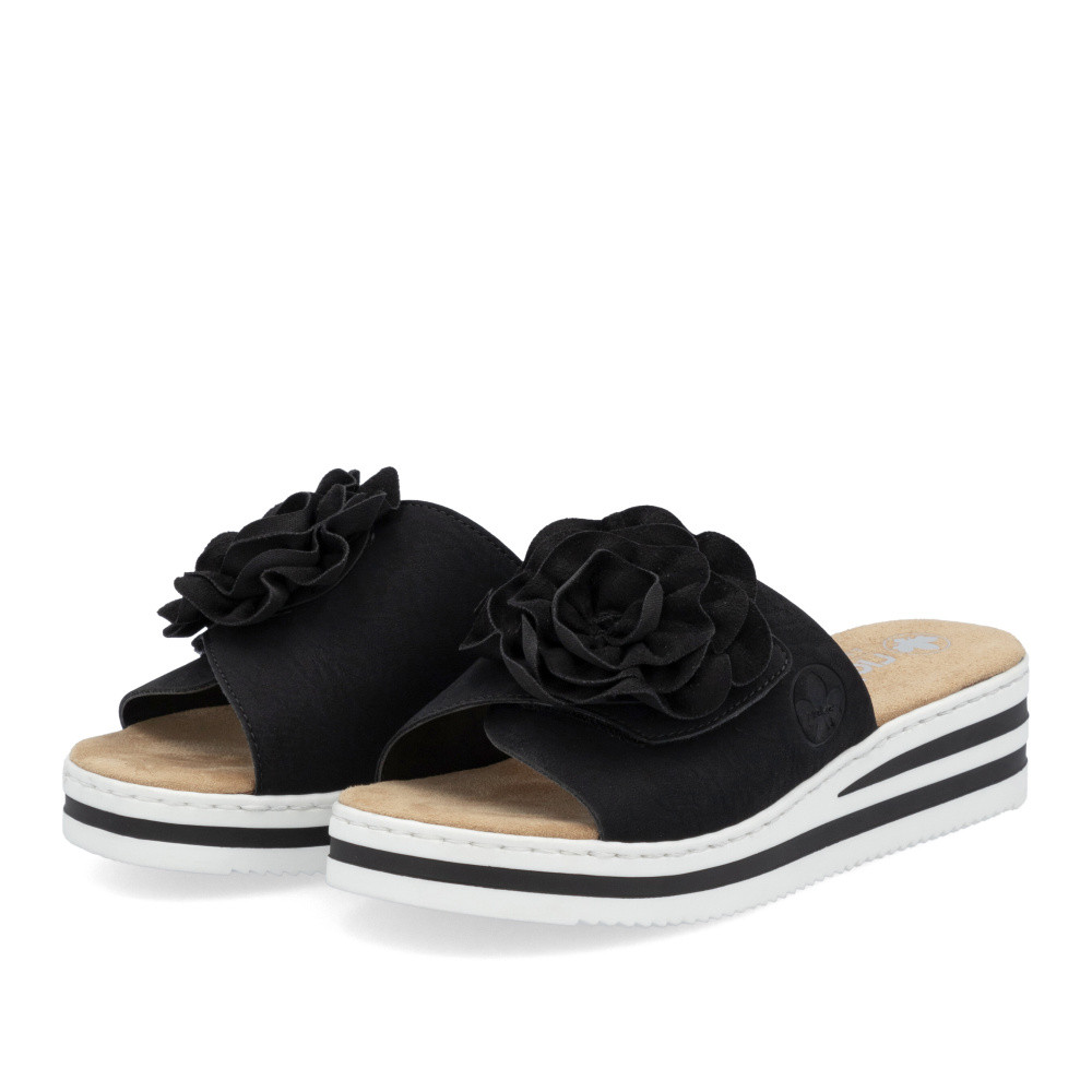 detail Dámské nazouváky RIEKER V0252-00 černá S5