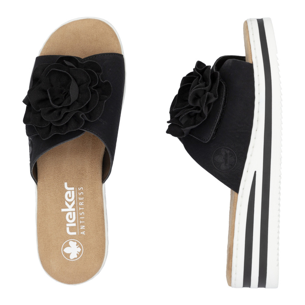 detail Dámské nazouváky RIEKER V0252-00 černá S5