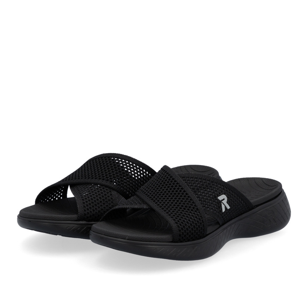 detail Dámské nazouváky RIEKER V2105-00 černá S5