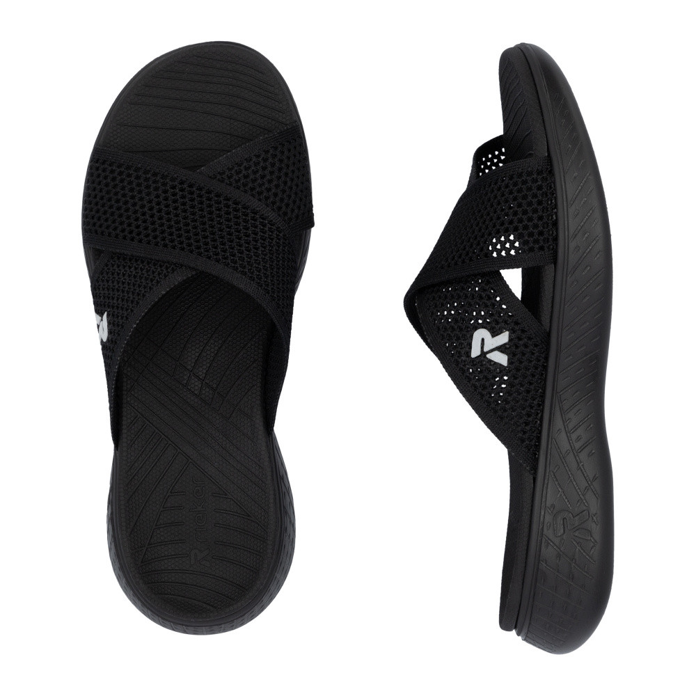 detail Dámské nazouváky RIEKER V2105-00 černá S5