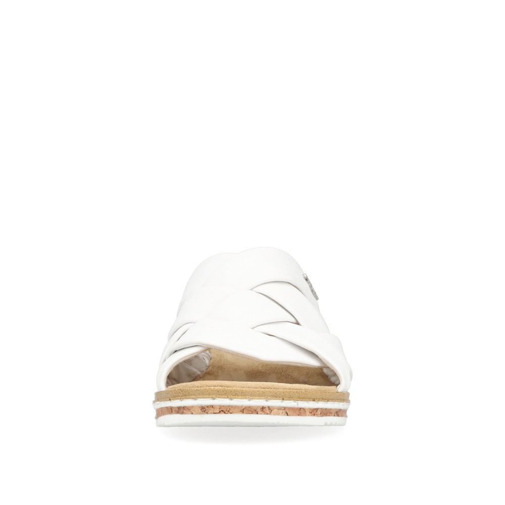 detail Dámské nazouváky RIEKER V3608-80 bílá S5