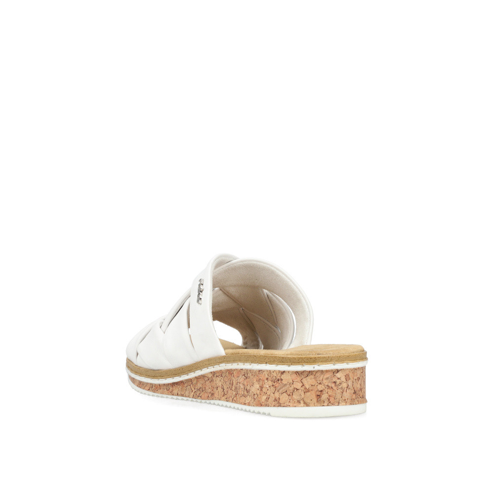 detail Dámské nazouváky RIEKER V3608-80 bílá S5