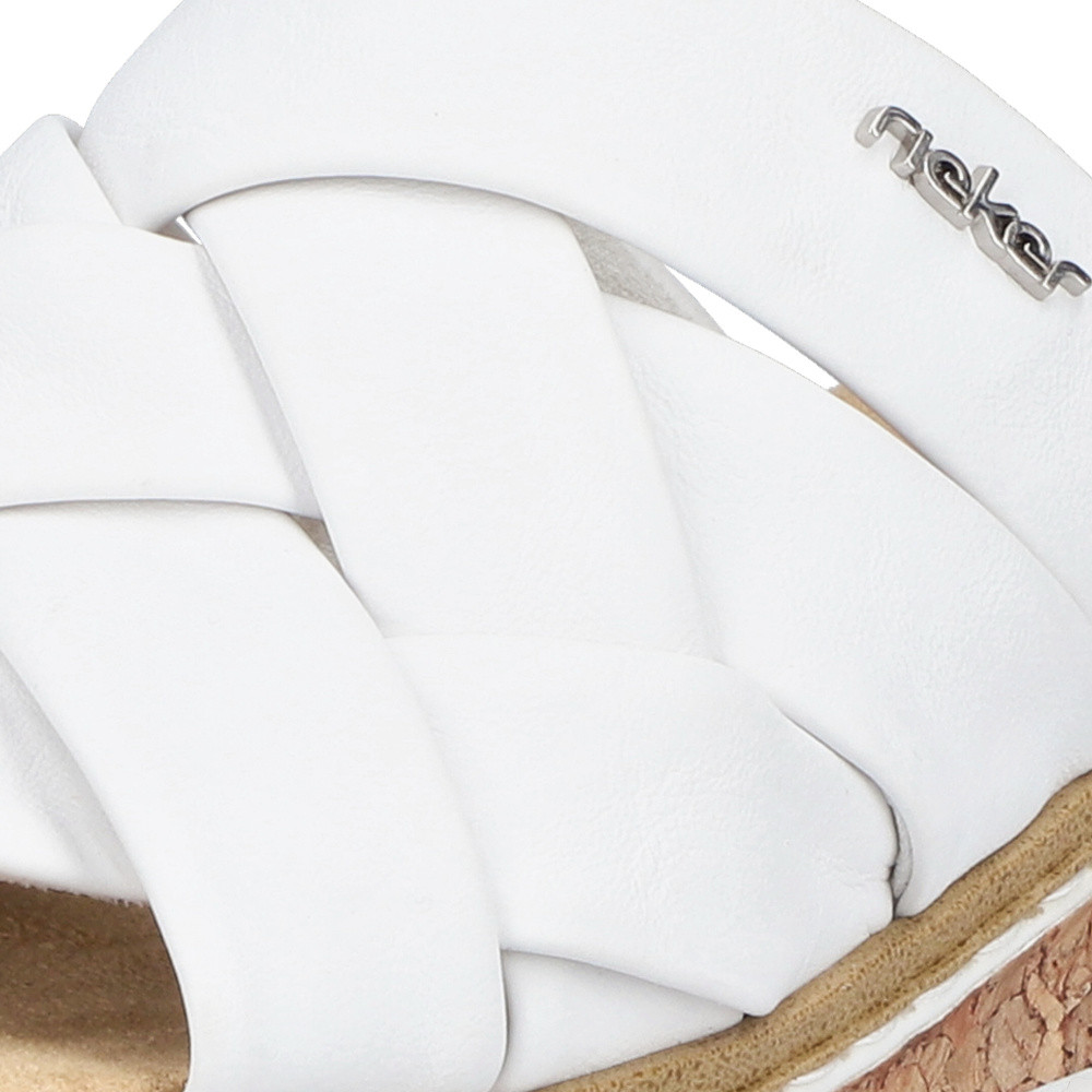 detail Dámské nazouváky RIEKER V3608-80 bílá S5