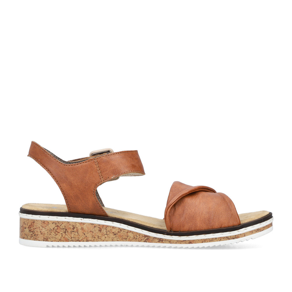 detail Dámské sandály RIEKER V3691-22 hnědá S5