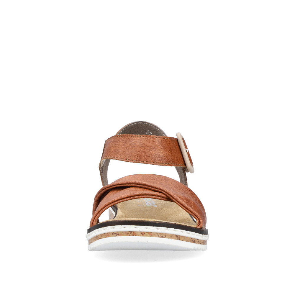 detail Dámské sandály RIEKER V3691-22 hnědá S5