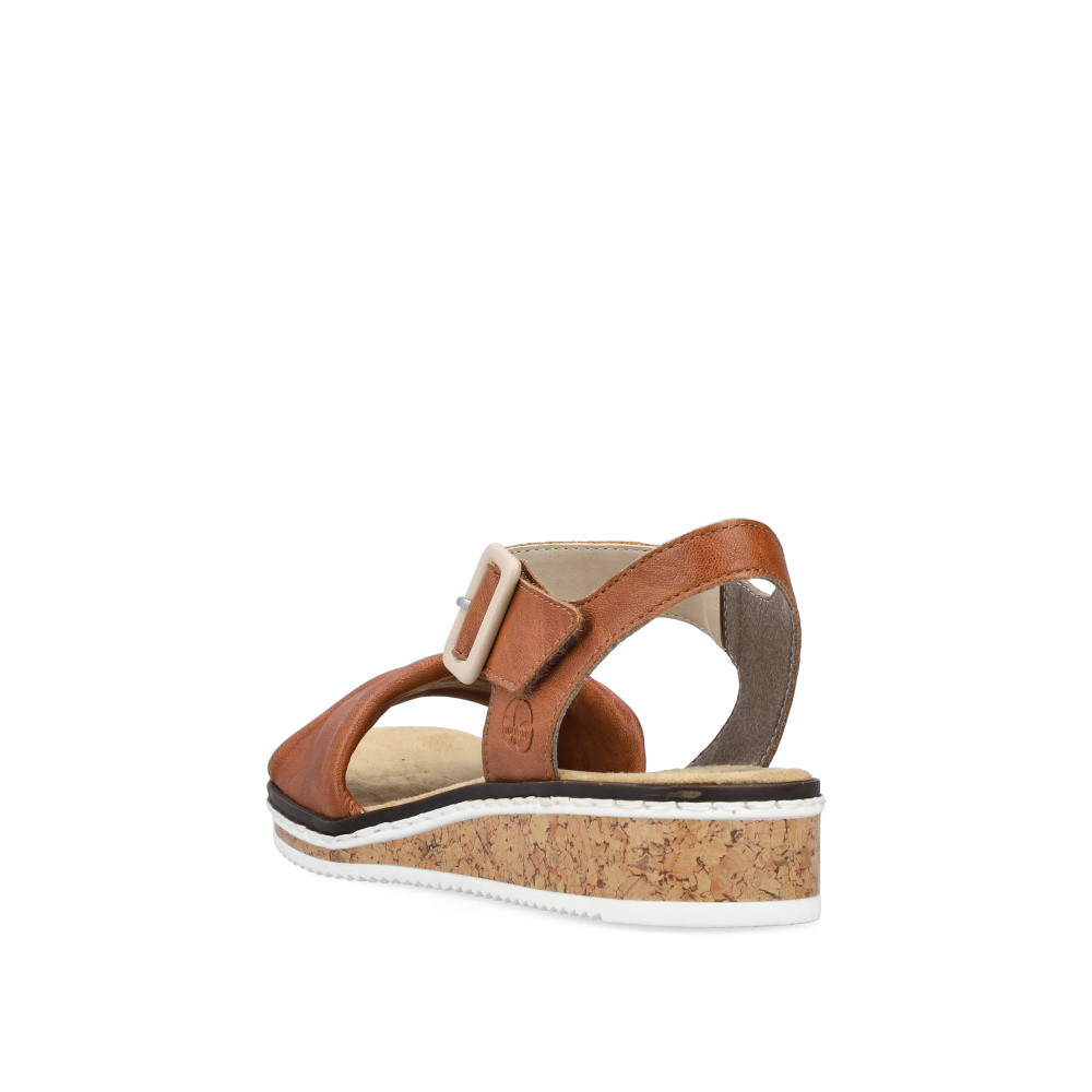 detail Dámské sandály RIEKER V3691-22 hnědá S5