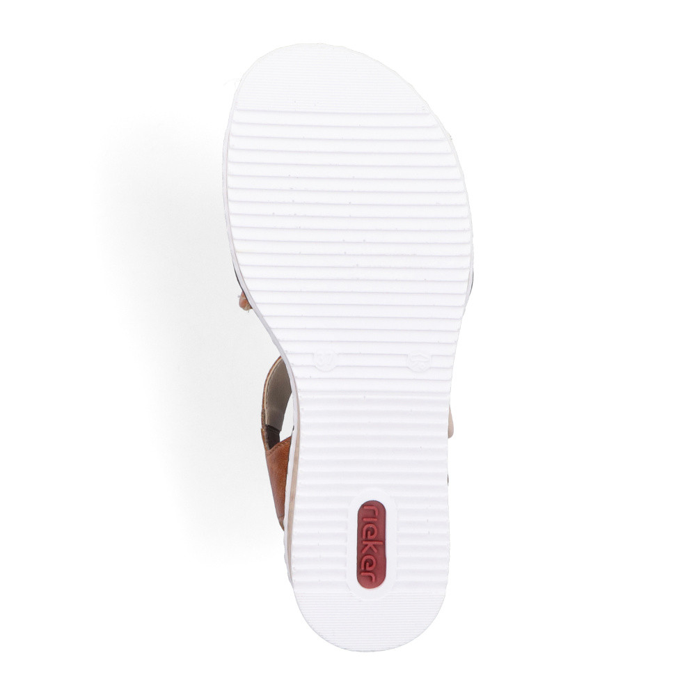 detail Dámské sandály RIEKER V3691-22 hnědá S5