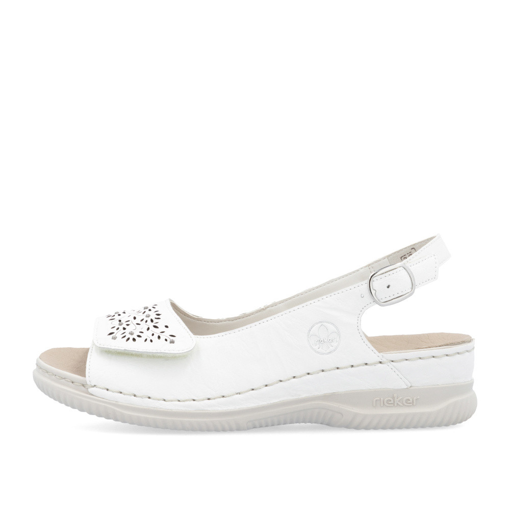 detail Dámské sandály RIEKER V7450-80 bílá S5