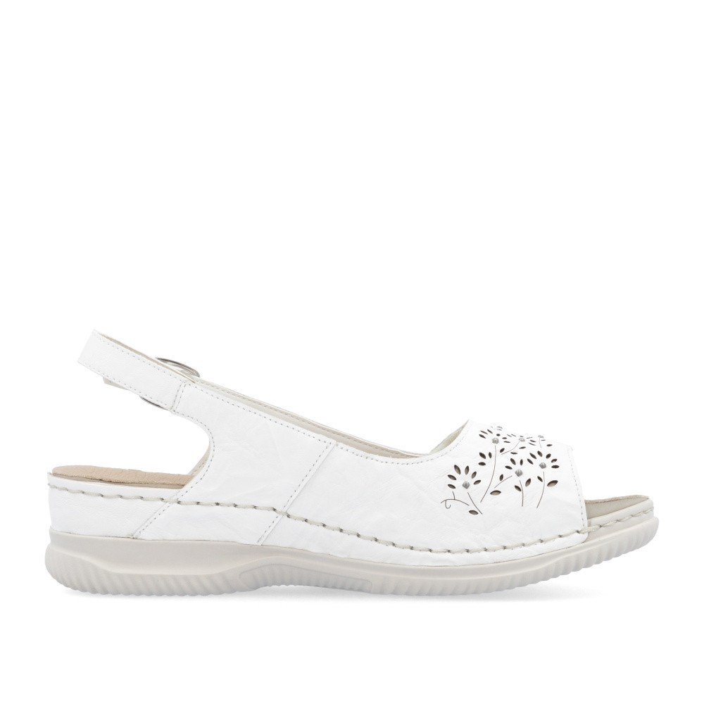 detail Dámské sandály RIEKER V7450-80 bílá S5