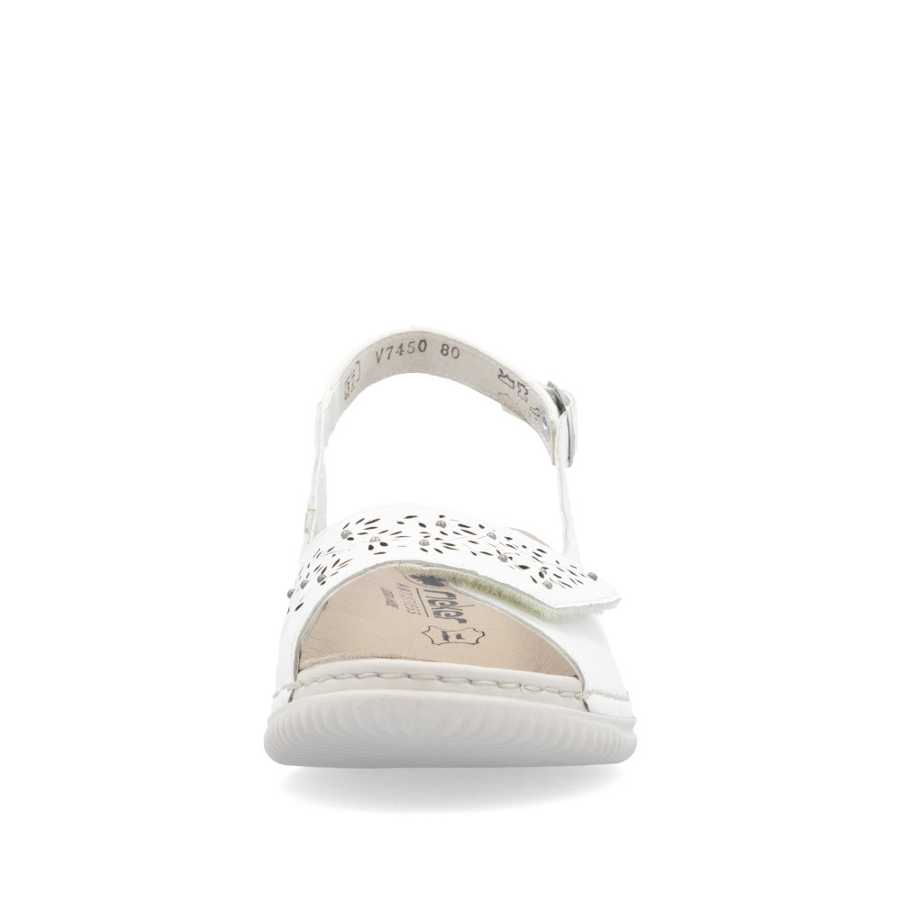 detail Dámské sandály RIEKER V7450-80 bílá S5