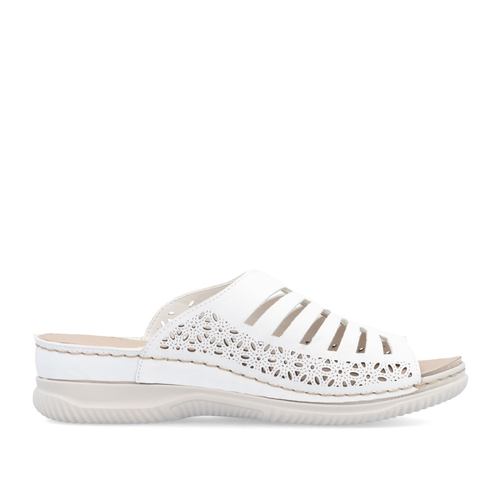 detail Dámské nazouváky RIEKER V7495-80 bílá S5