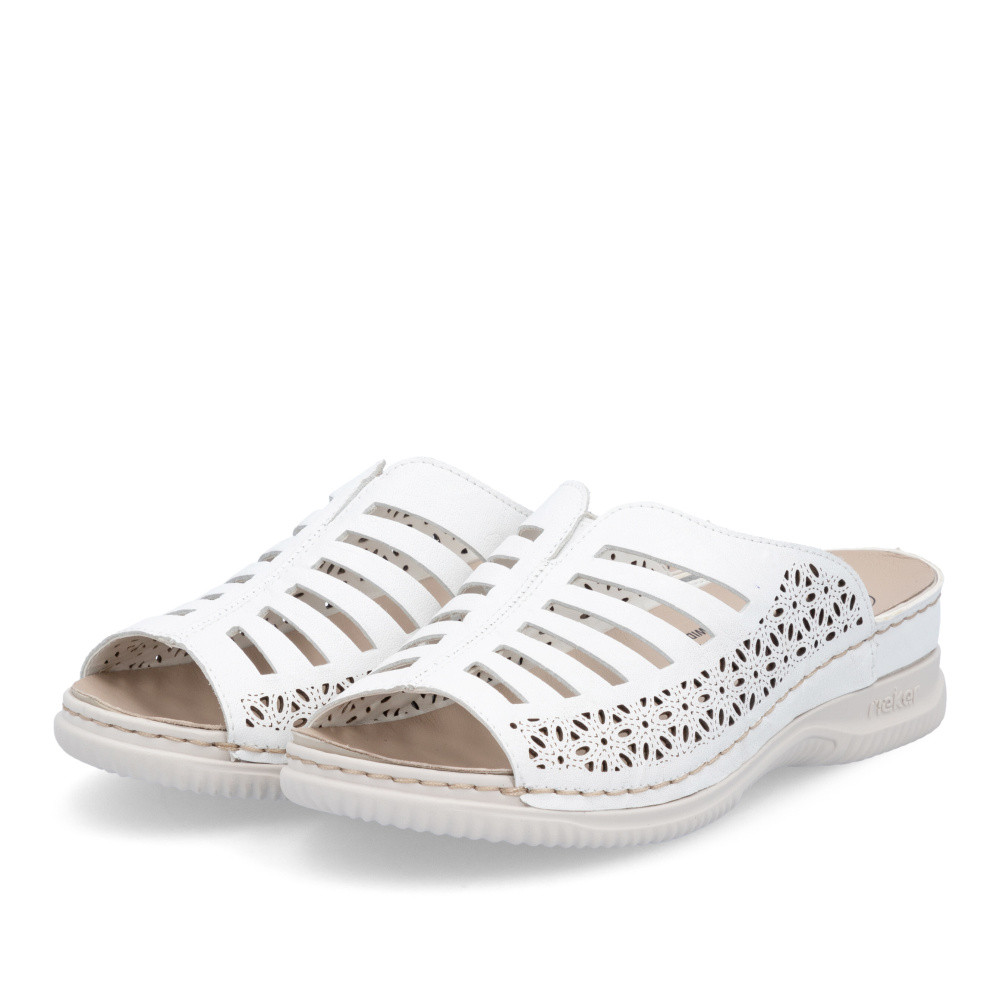 detail Dámské nazouváky RIEKER V7495-80 bílá S5