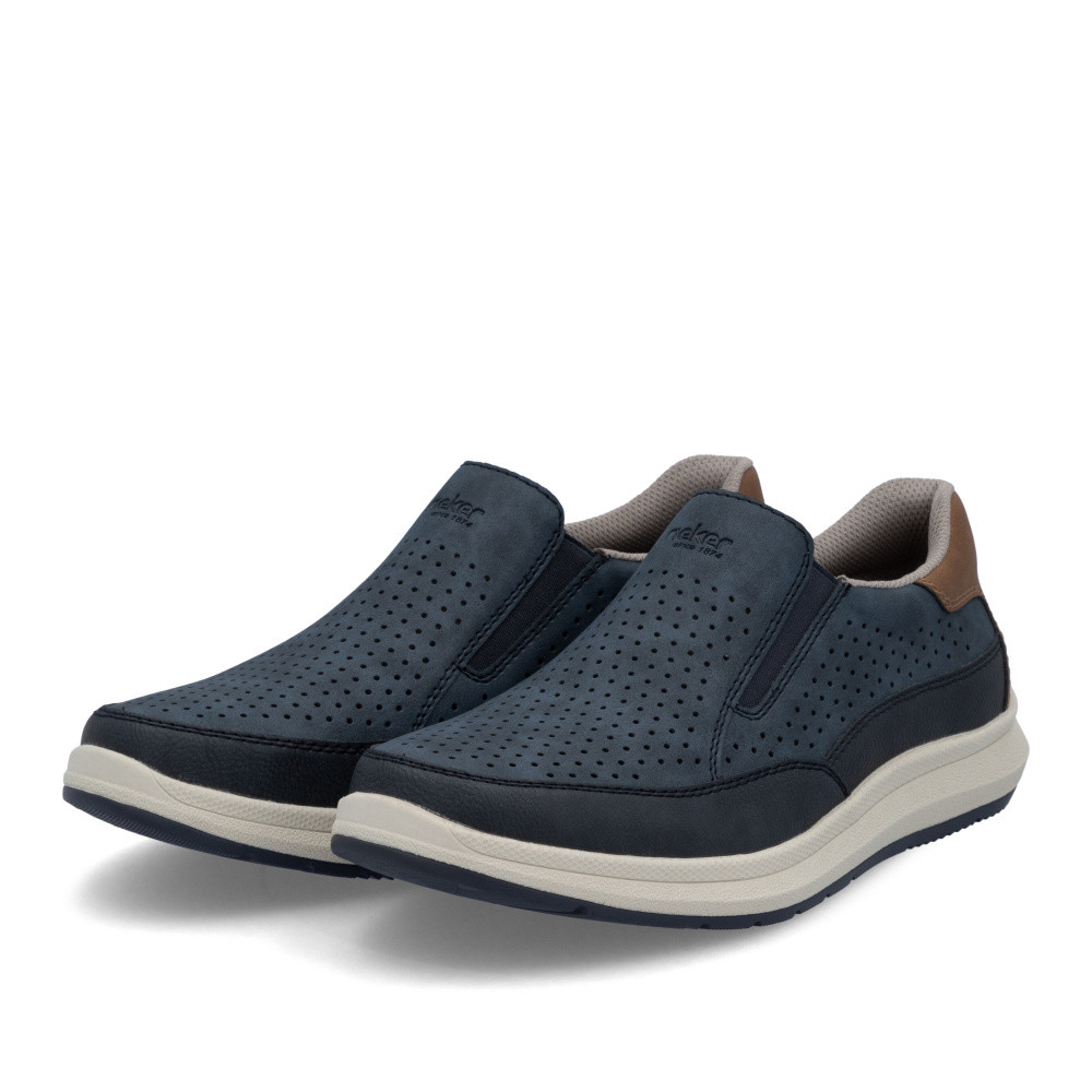 detail Pánské mokasíny RIEKER 16952-14 modrá S5