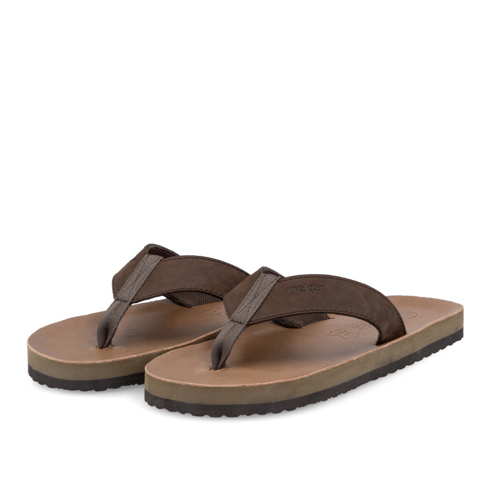 detail Pánské žabky RIEKER 20152-25 hnědá S5