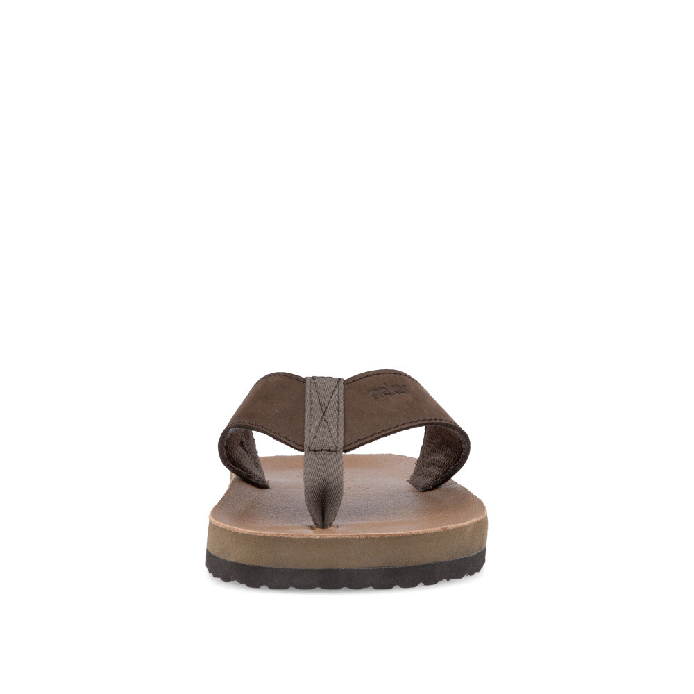 detail Pánské žabky RIEKER 20152-25 hnědá S5