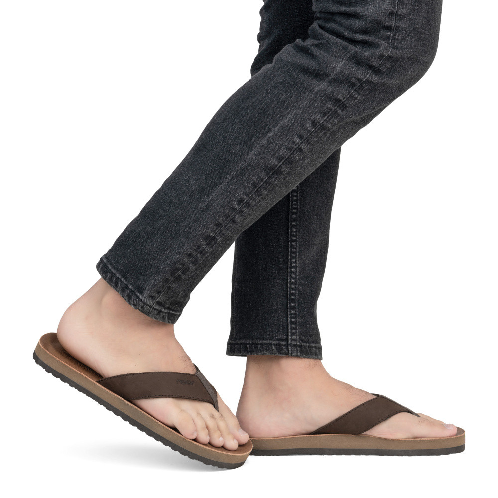 detail Pánské žabky RIEKER 20152-25 hnědá S5