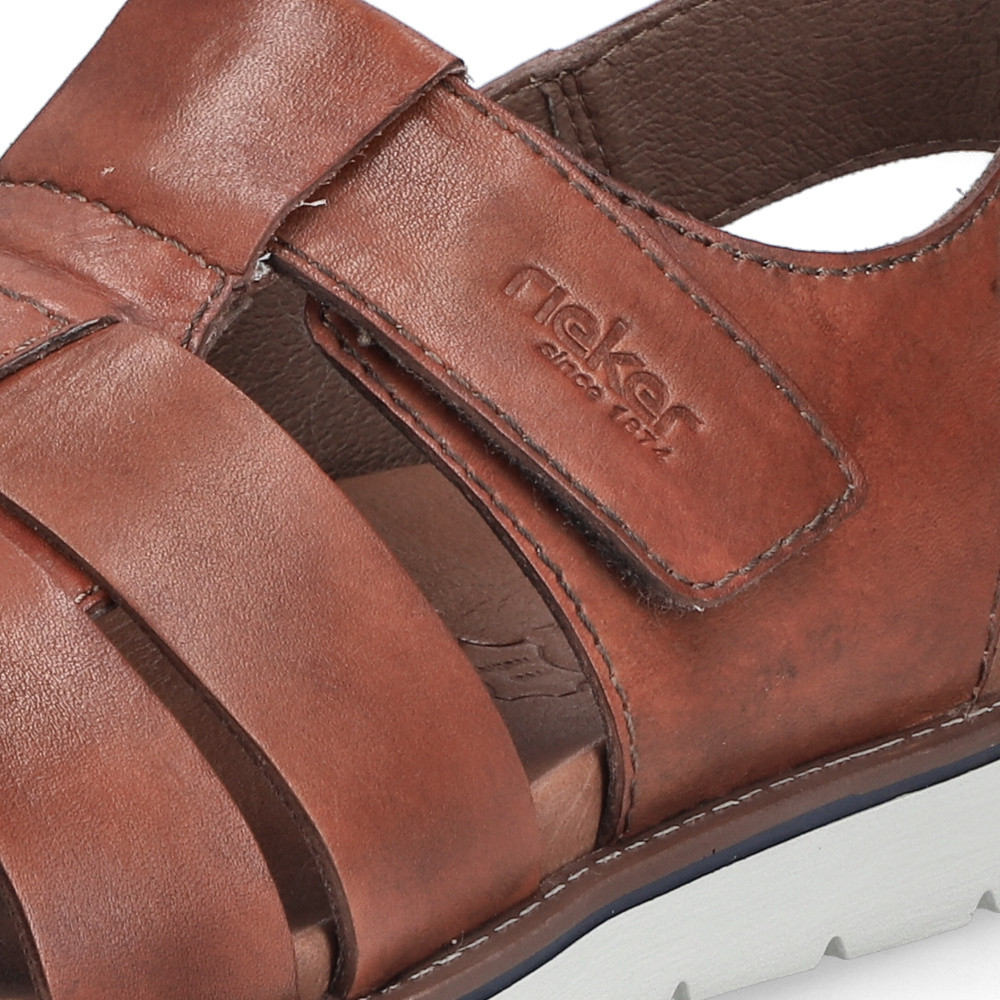 detail Pánske sandále RIEKER 24360-24 hnedá S5