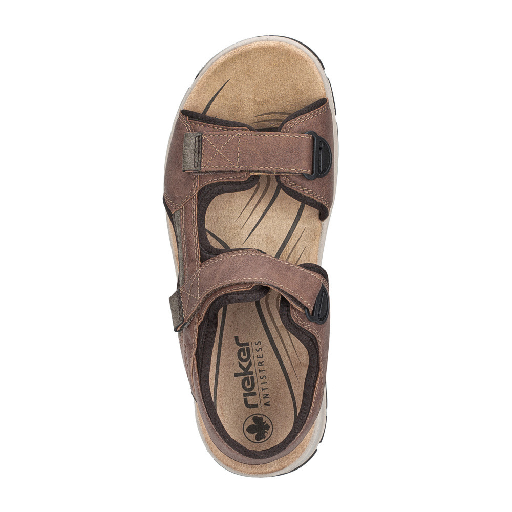 detail Pánske sandále RIEKER 26952-24 hnedá S5