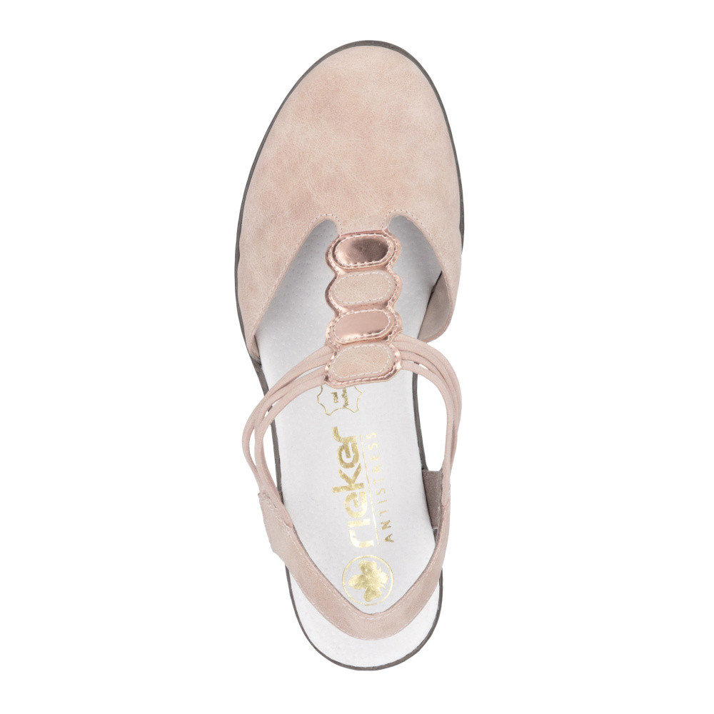 detail Dámské sandály RIEKER 40901-31 růžová S5