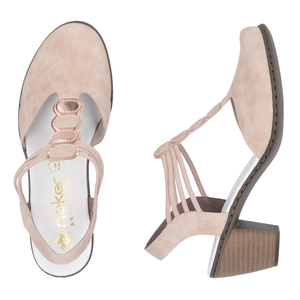 detail Dámské sandály RIEKER 40901-31 růžová S5