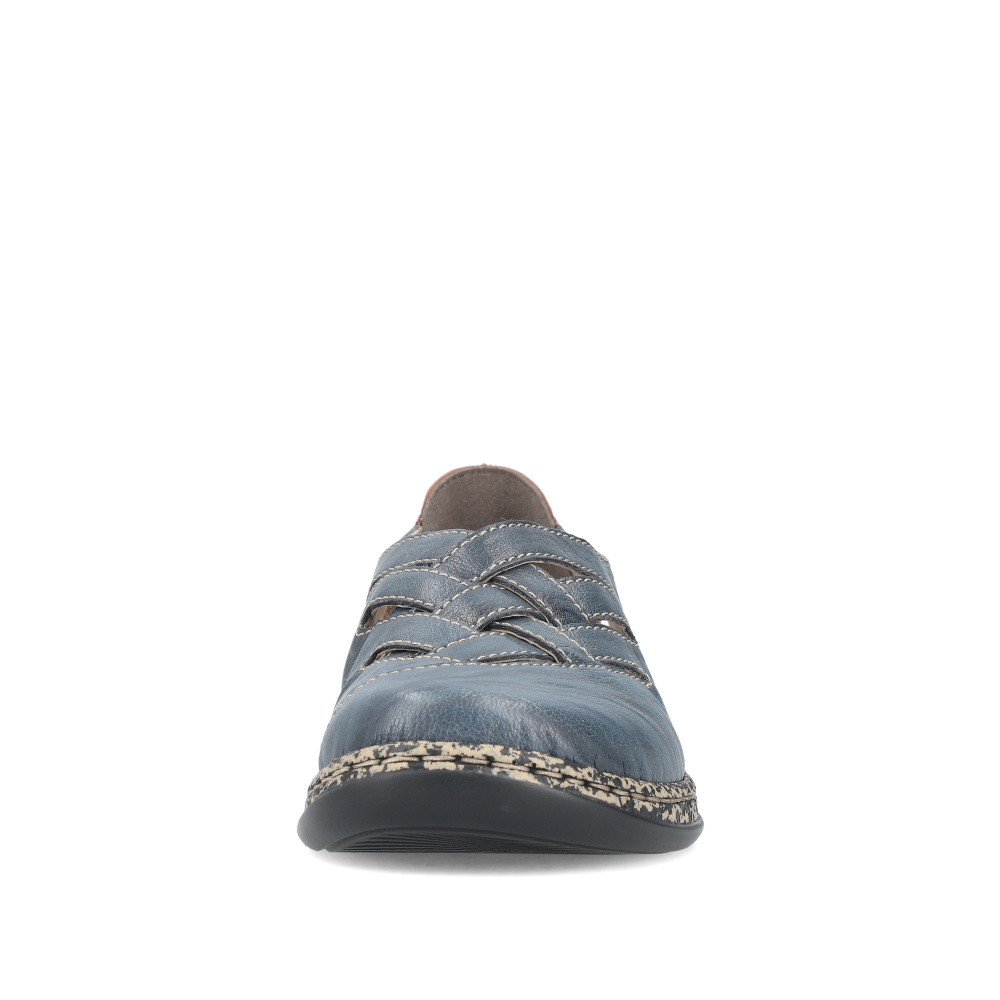 detail Dámské baleríny RIEKER 46369-12 modrá S5