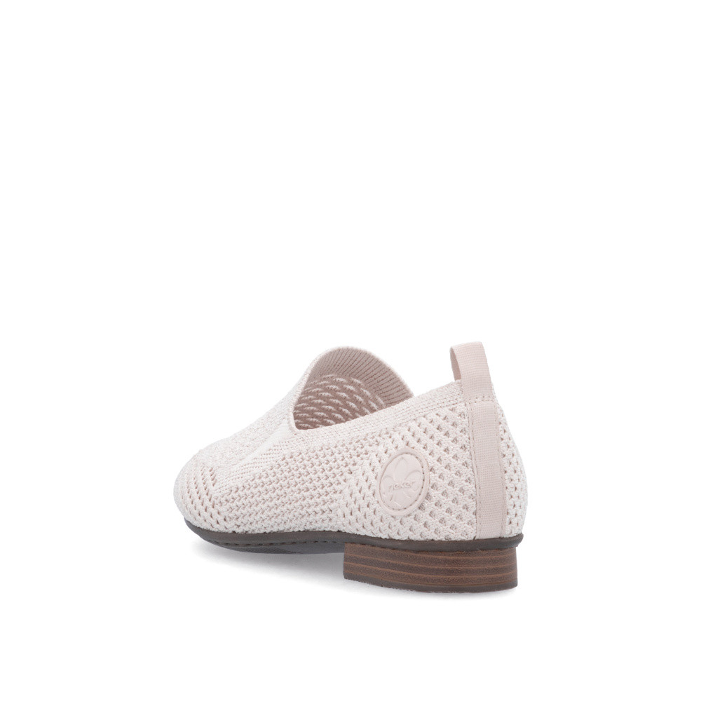 detail Dámské mokasíny RIEKER 51969-90 béžová S5