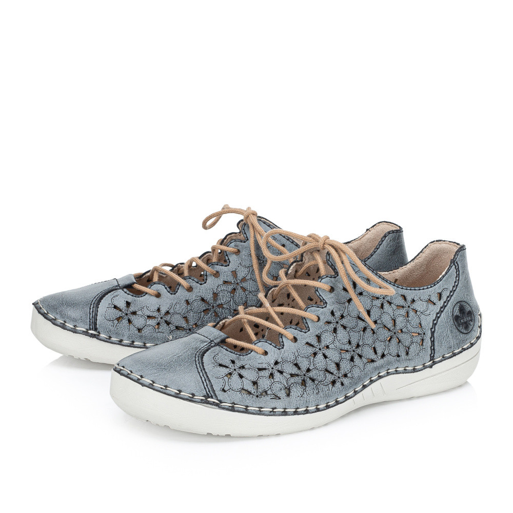 detail Dámské polobotky RIEKER 52518-14 modrá S5