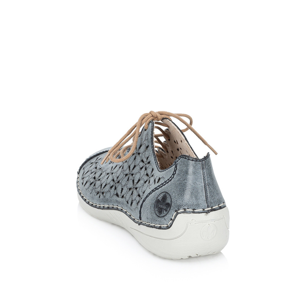 detail Dámské polobotky RIEKER 52518-14 modrá S5