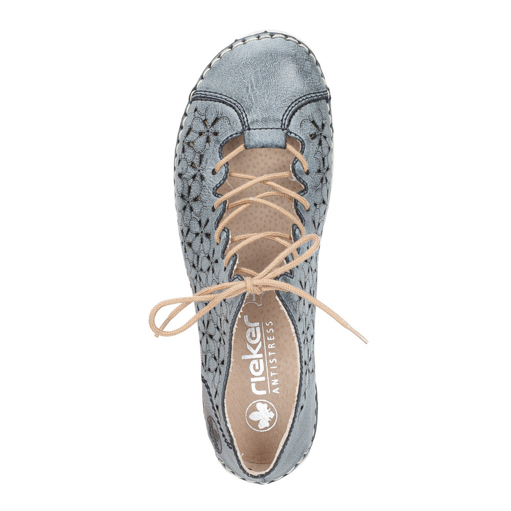 detail Dámské polobotky RIEKER 52518-14 modrá S5
