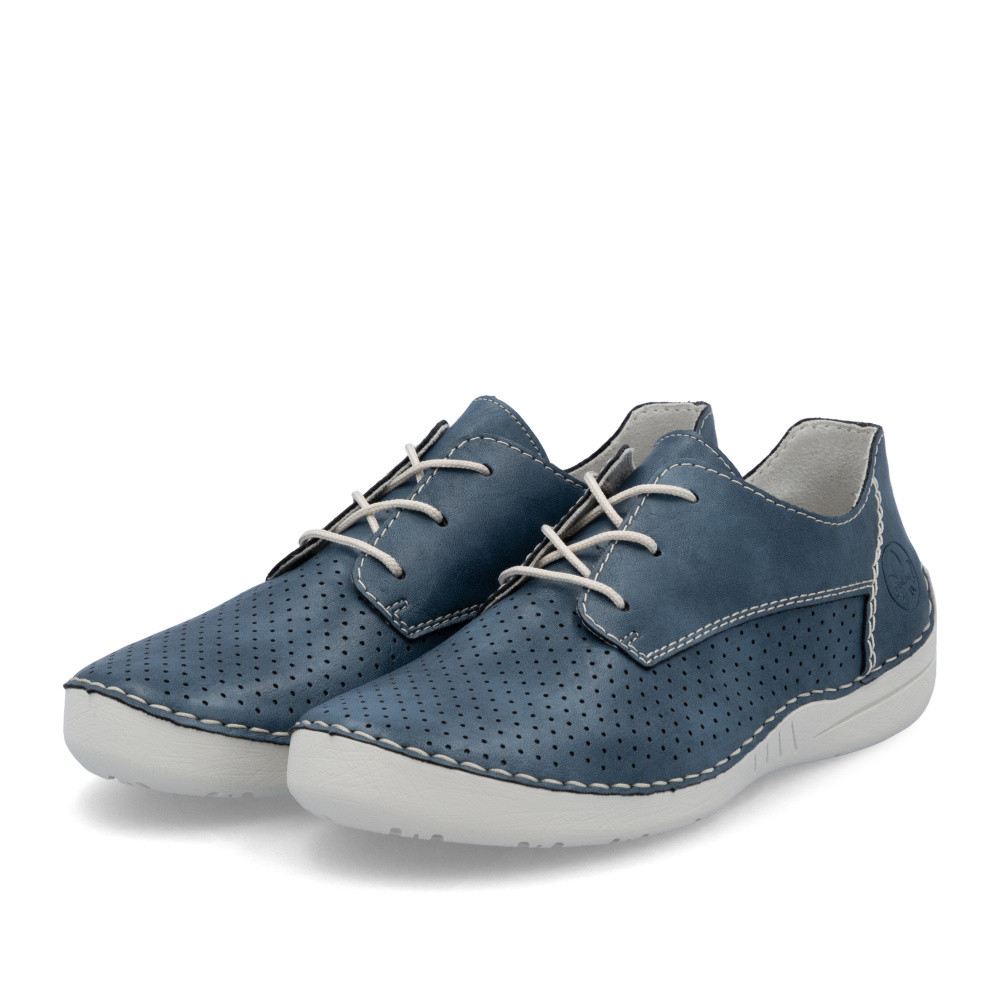 detail Dámské polobotky RIEKER 52526-14 modrá S5