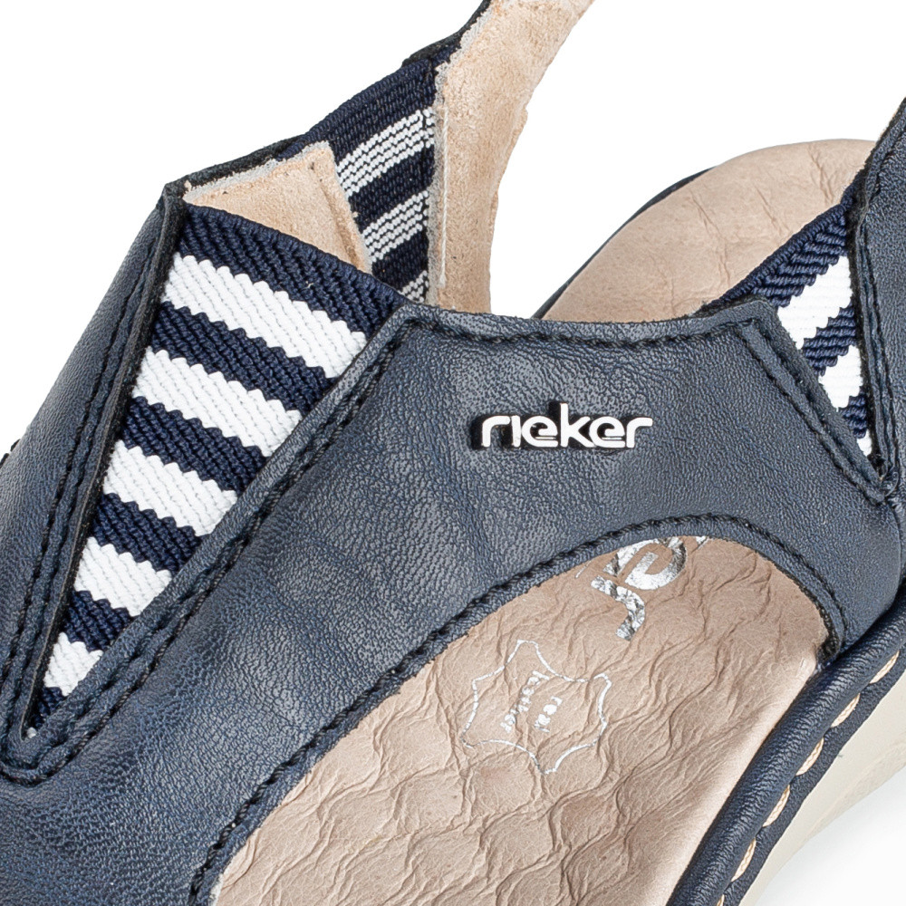 detail Dámské sandály RIEKER 60466-15 modrá S5