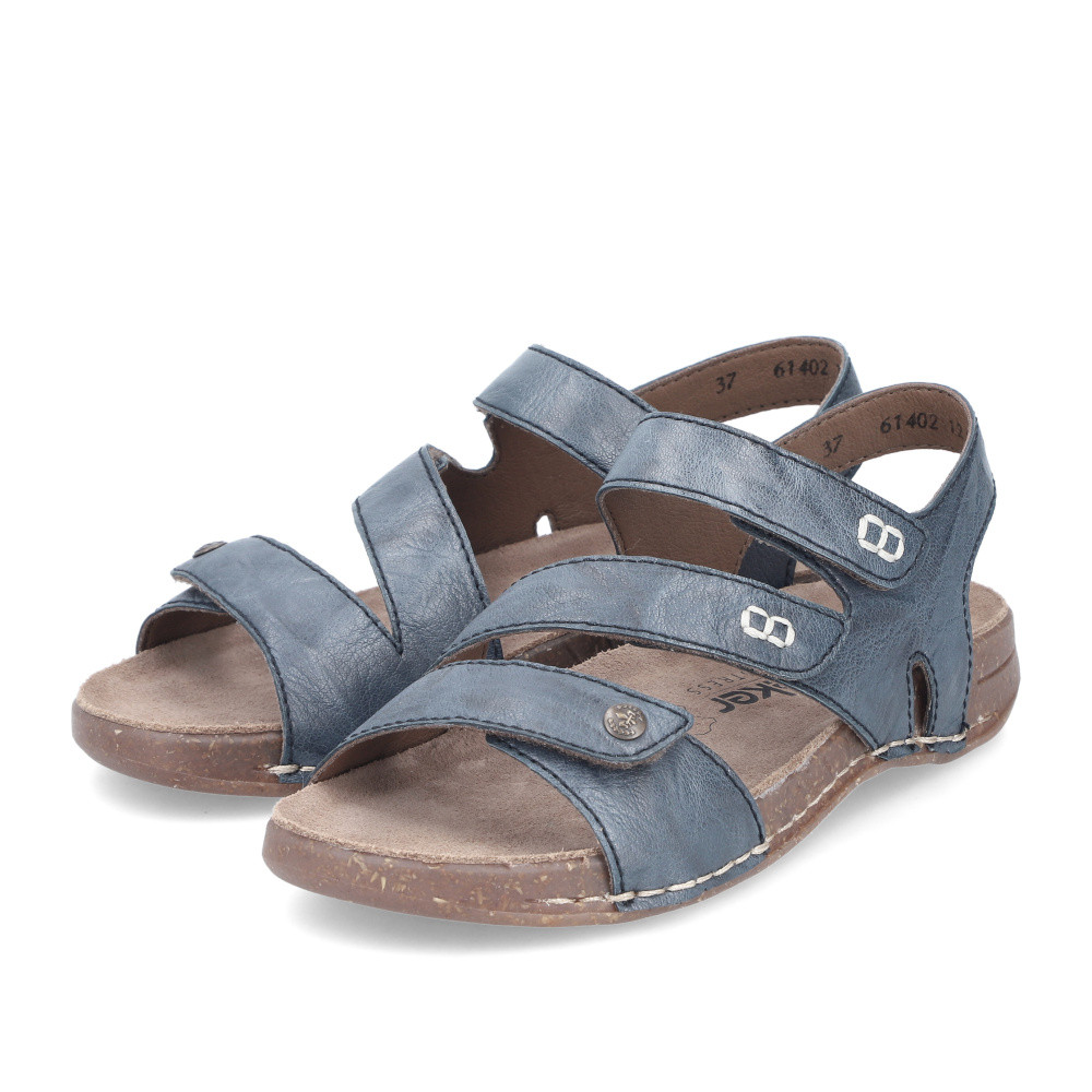 detail Dámské sandály RIEKER 61402-12 modrá S5