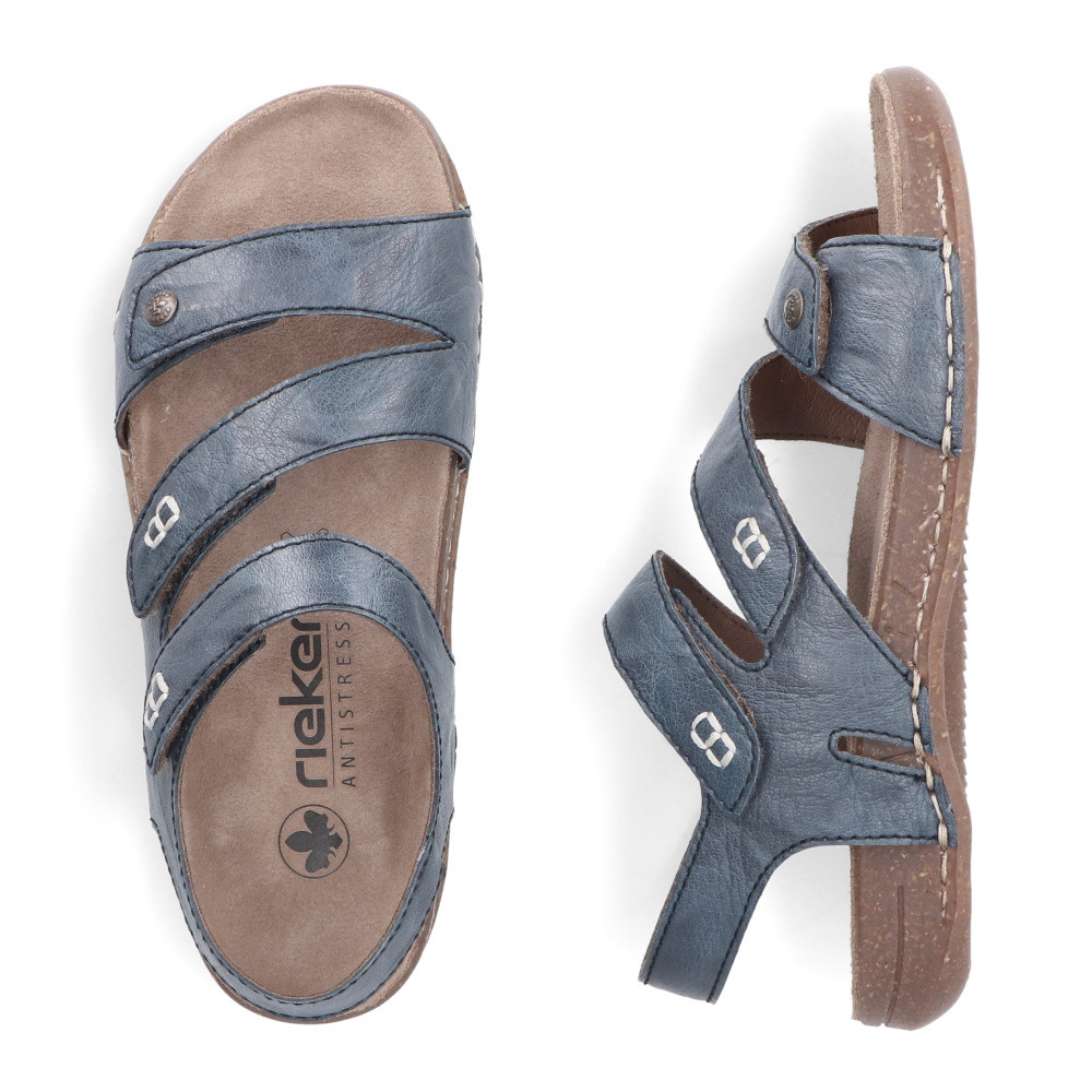 detail Dámské sandály RIEKER 61402-12 modrá S5