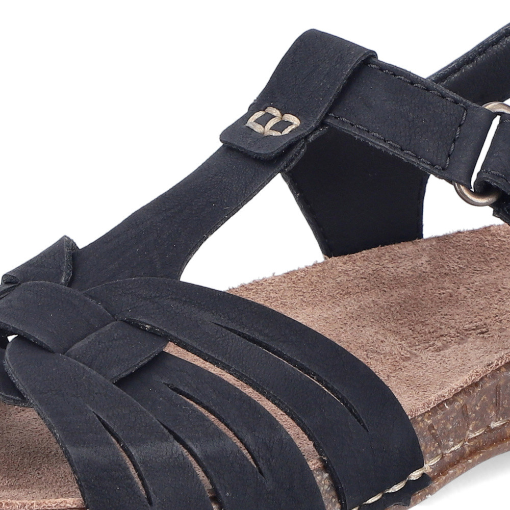 detail Dámské sandály RIEKER 61461-00 černá S5