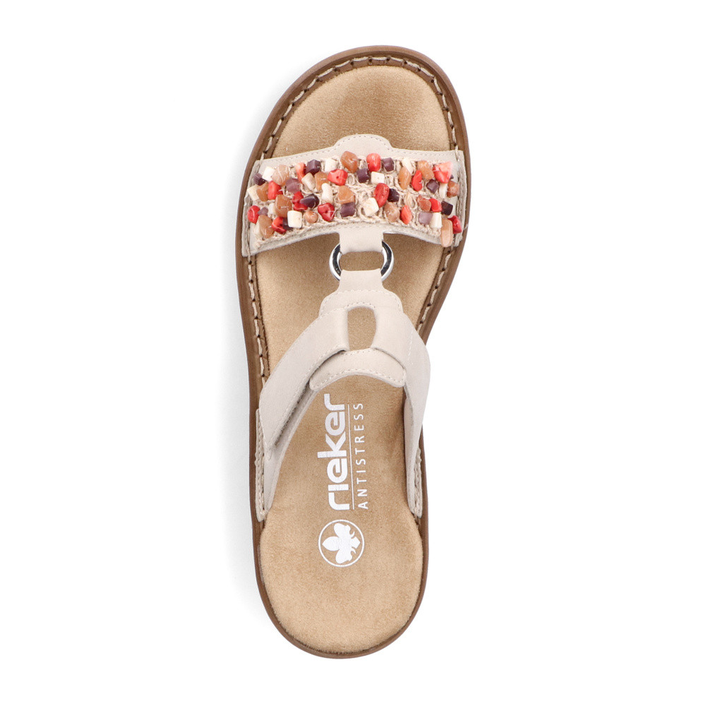 detail Dámské nazouváky RIEKER 62815-62 béžová S5