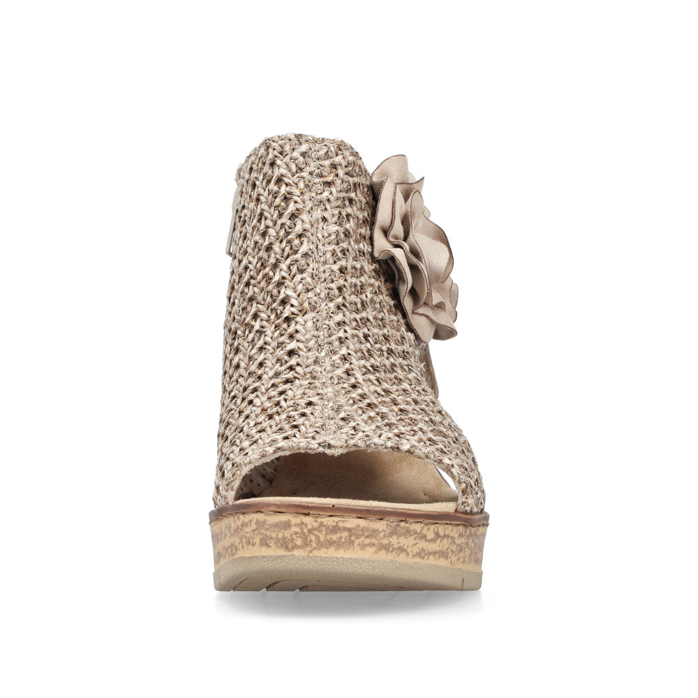 detail Dámske sandále RIEKER 63791-60 béžová S5