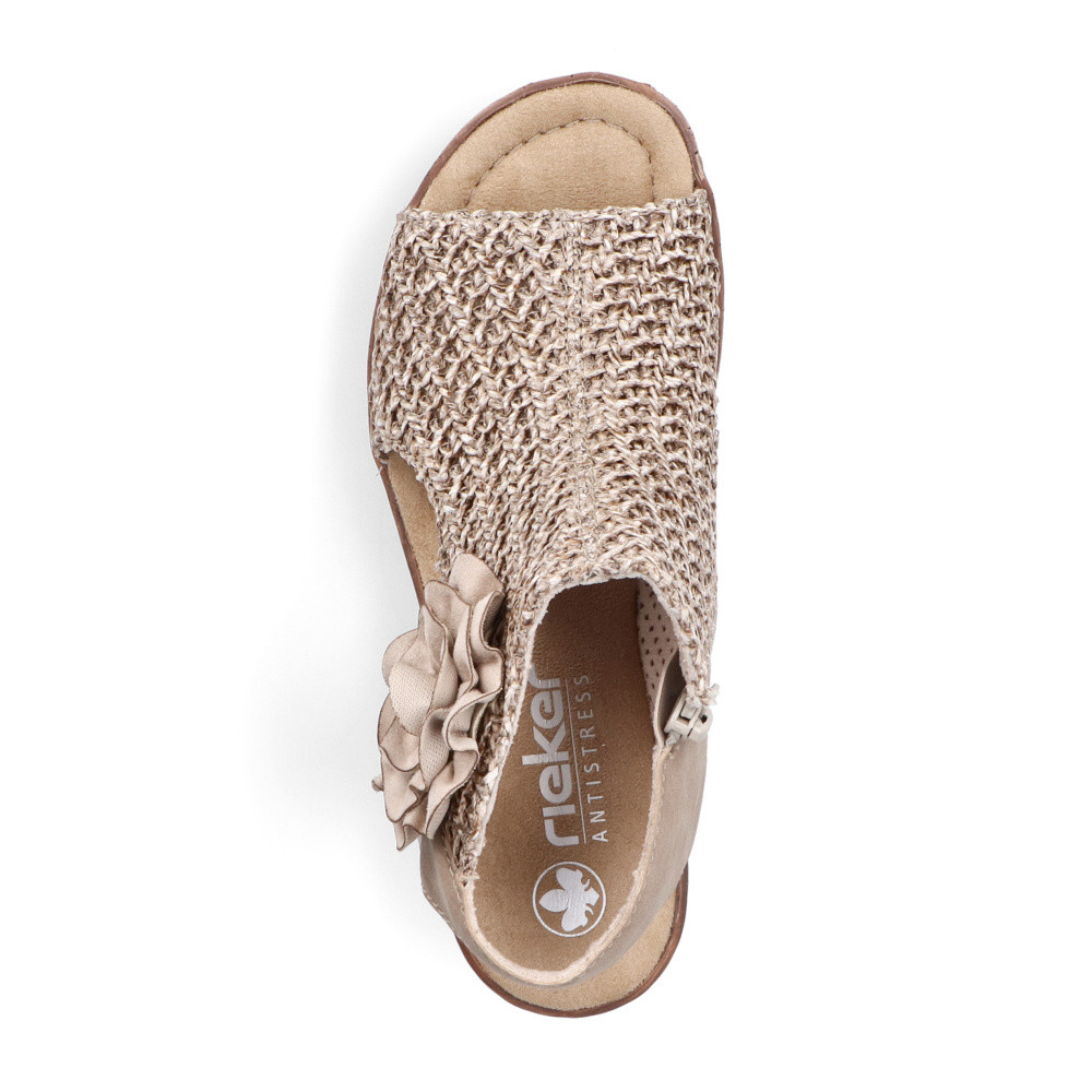 detail Dámske sandále RIEKER 63791-60 béžová S5