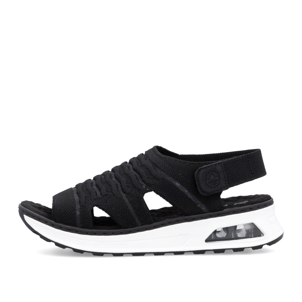 detail Dámské sandály RIEKER 65662-00 černá S5