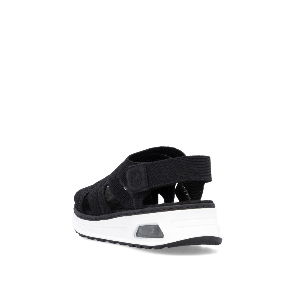 detail Dámské sandály RIEKER 65662-00 černá S5