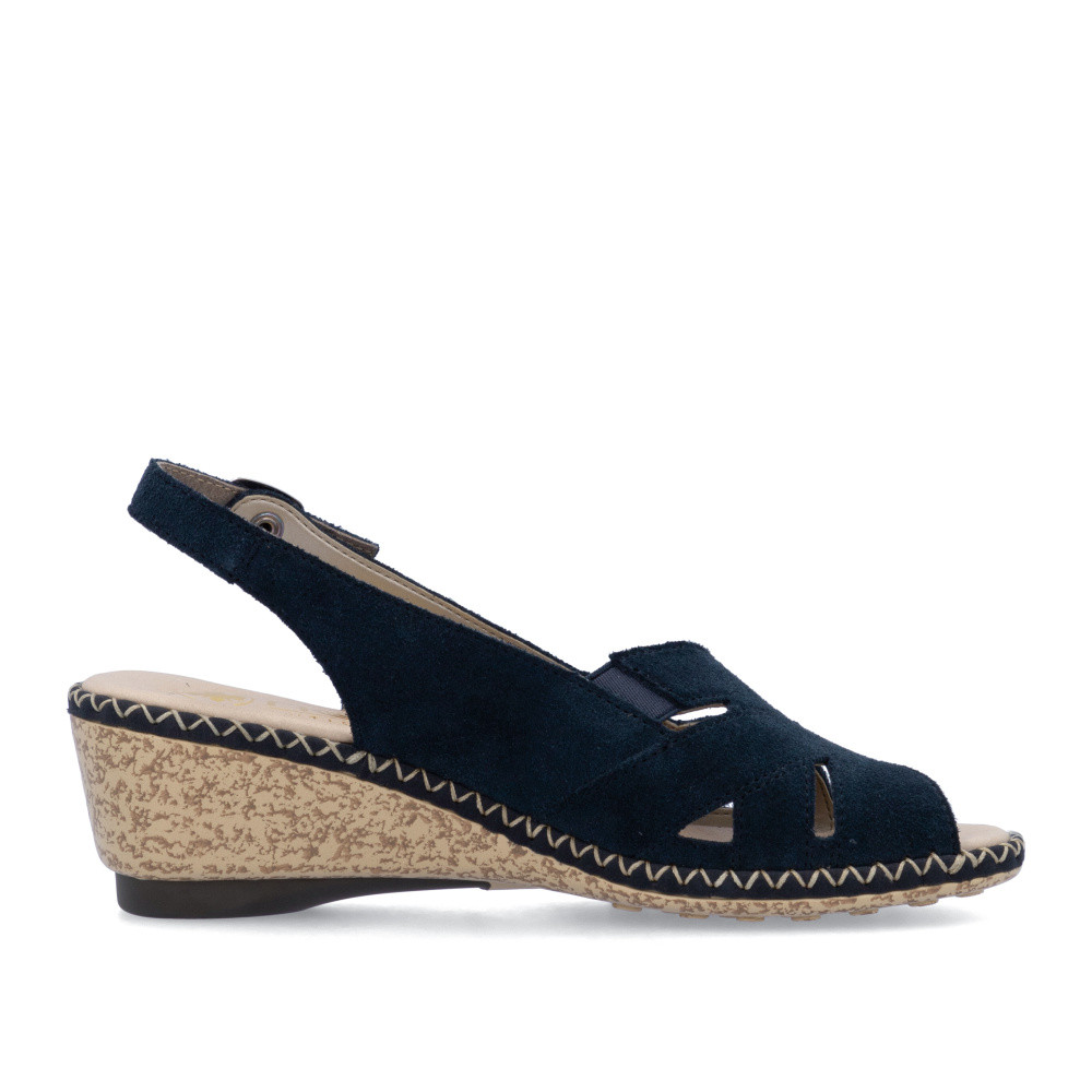 detail Dámské sandály RIEKER 66189-14 modrá S5