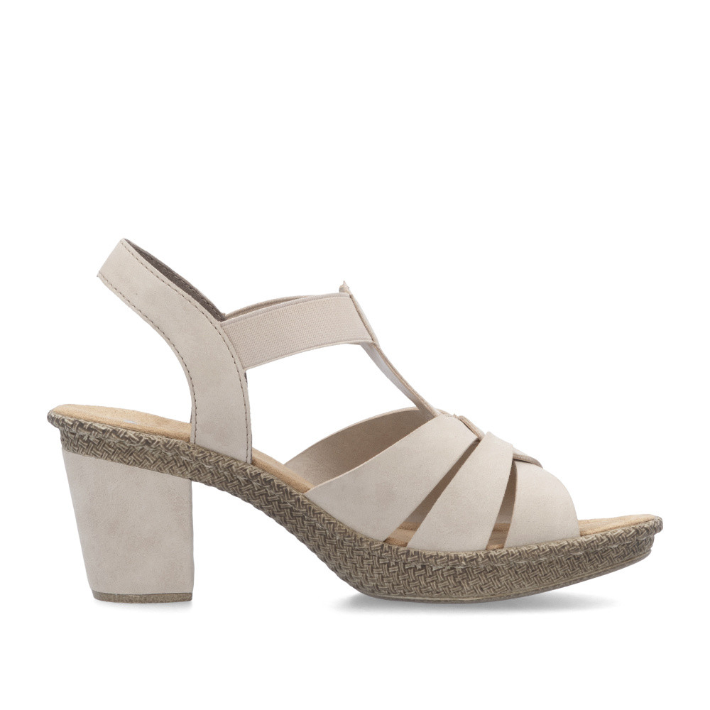 detail Dámské sandály RIEKER 665K3-62 béžová S5