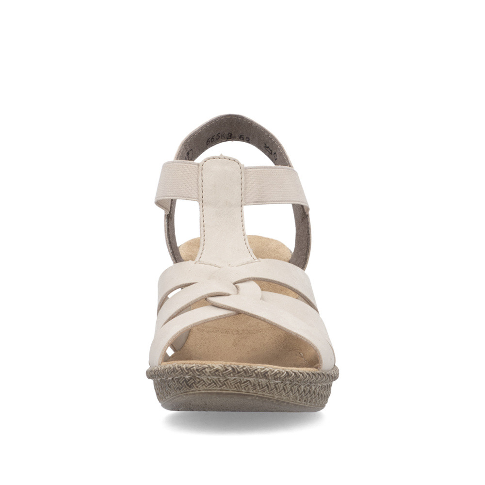 detail Dámské sandály RIEKER 665K3-62 béžová S5